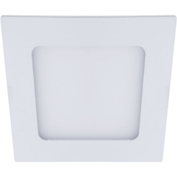 Foco de encastrar FRANCO quadrado 1x6W LED 336lm 4000K 120° C.12xL.12xcm Branco