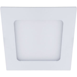 Foco de encastrar FRANCO quadrado 1x6W LED 336lm 6400K 120° C.12xL.12xAlt.0,2cm branco