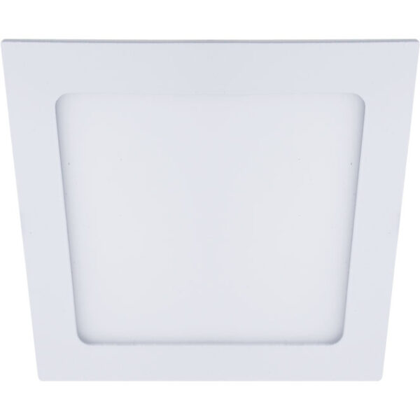 Foco de encastrar FRANCO quadrado 1x12W LED 672lm 3000K 120° C.17xL.17xAlt.0,2cm Branco