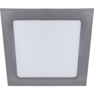 Foco de encastrar FRANCO quadrado 1x12W LED 672lm 3000K 120° C.17xL.17xAlt.0,2cm níquel