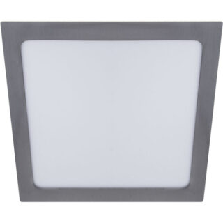 Foco de encastrar FRANCO quadrado 1x24W LED 1560lm 4000K 120° C.29,7xL.29,7xAlt.0,2cm níquel