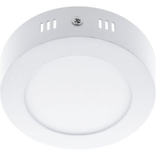 Plafond ESCUDO redondo 1x6W LED 336lm 4000K 120° Alt.3,5xD.12cm Branco