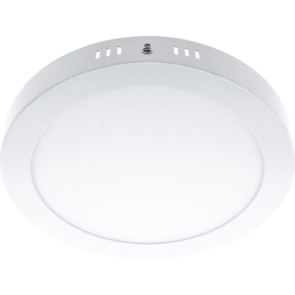 Plafond ESCUDO redondo 1x18W LED 1000lm 3000K 120° Alt.3,5xD.22,5cm Branco