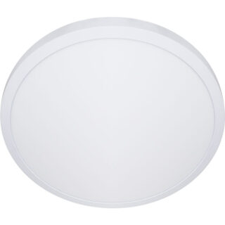 Plafond ESCUDO redondo 1x48W LED 3600lm 4000K 120° Alt.4xD.60cm Branco