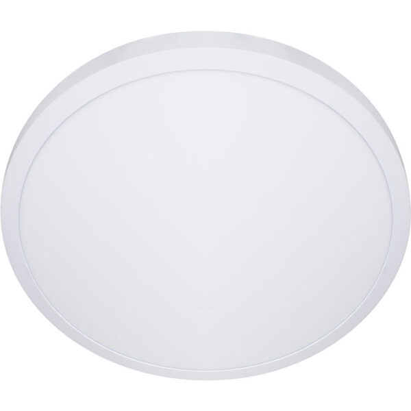 Plafond ESCUDO redondo 1x48W LED 3600lm 4000K 120° Alt.4xD.60cm Branco