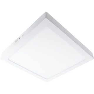 Plafond PESETA quadrado 30x30 1x24W LED 1560lm 3000K 120° C.30xL.30xAlt.3,2cm Branco