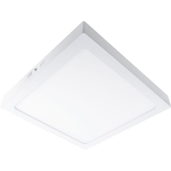 Plafond PESETA quadrado 30x30 1x24W LED 1560lm 4000K 120° C.30xL.30xAlt.3,2cm Branco