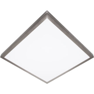 Plafond PESETA quadrado 60x60 1x48W LED 3600lm 6000K 120° C.60xL.60xAlt.4cm níquel
