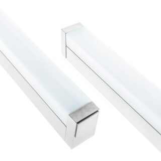 Aplique TICIANO 1x18W LED 1109lm 4000K C.90,5xL.4xAlt.6cm prata