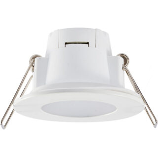 Foco de encastrar XELIM redondo IP65 1x5W LED 350lm 6500K 120° Alt.5xD.9cm branco