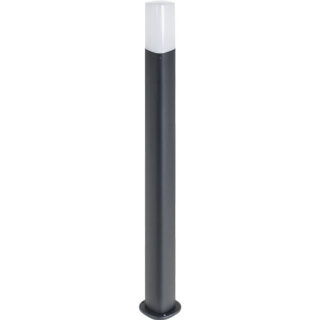 Pilar COURA IP44 1xE27 C.7xL.7xAlt.80cm Alumínio + Policarbonato (PC) Antracite