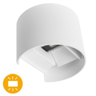 Aplique SIMONTE IP54 2x3W LED 560lm 4000K C.14xL.11,5xAlt.10cm branco