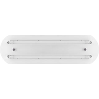 Plafond Jadeíte 2xG13 T8 LED 60cm C.70xL.22xAlt.6cm Branco