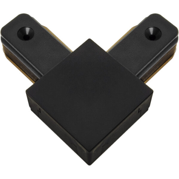 Conector "L" para calha ADONIS (2 condutores) em preto