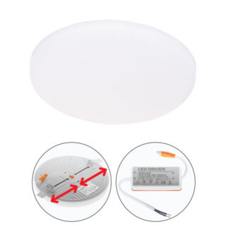 Foco de encastrar LIRA redondo 1x24W LED 2160lm 3000K 120° Alt.1,5xD.17cm branco