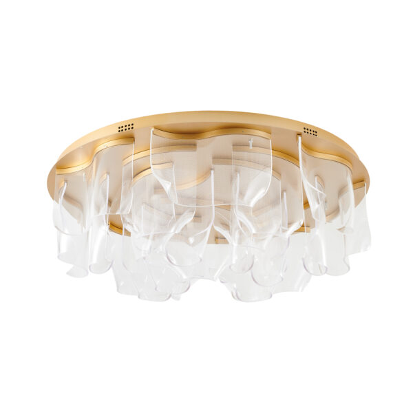 Plafond CLAIRE 268W LED Alt.32.xD.90cm dourado