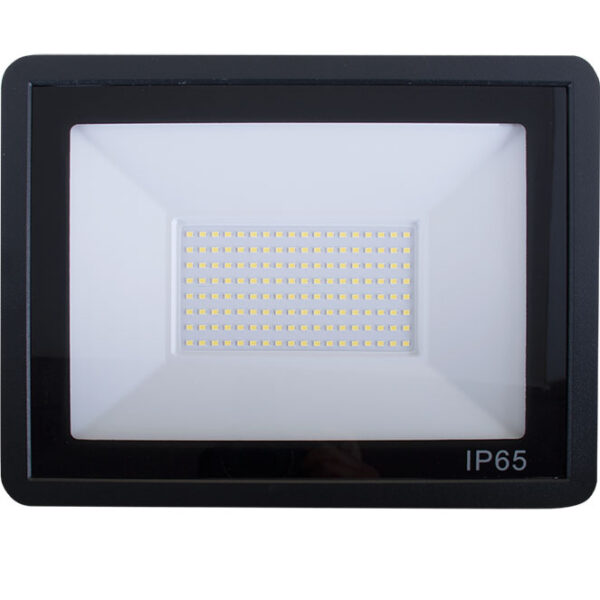 Projector TUMUT IP65 100W LED 6000lm 6400K 120°C.27,1xL.3,5xAlt.21,0cm preto - Image 2