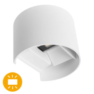 Aplique SALAS IP65 2x3W LED 500lm 6000K C.14xL.12xAlt.10cm branco