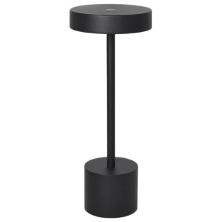 Candeeiro de mesa CANDY IP54 1x2W LED 230lm 3000K Alt.30xD.11,8cm preto, com carregador e cabo USB