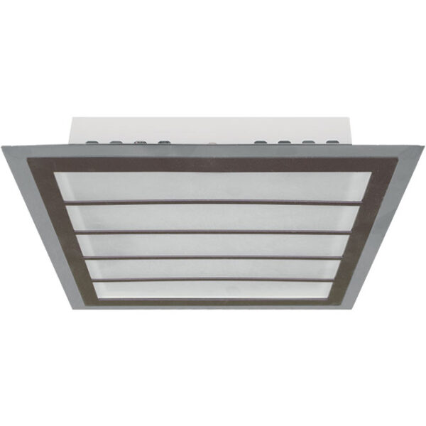 Plafond DRESDEN Quadrado24W LED 4000K Castanho/Cromado