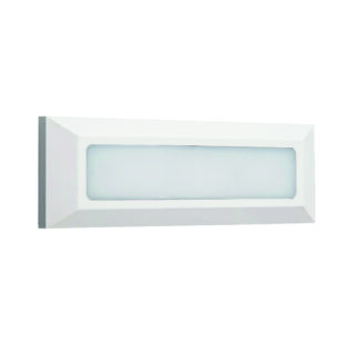 Aplique EIRIZ IP65 1x4W LED 300lm 4000K C.23xL.2,5xAlt.8cm ABS+PC branco