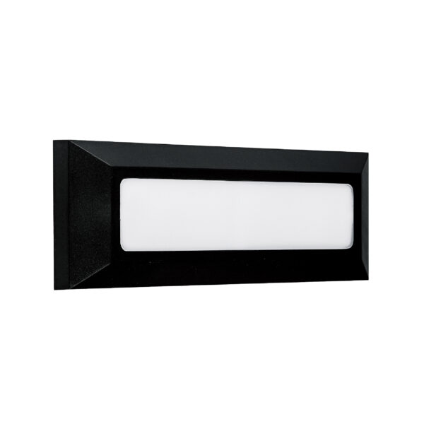 Aplique EIRIZ IP65 1x4W LED 300lm 4000K C.23xL.2,5xAlt.8cm ABS+PC preto
