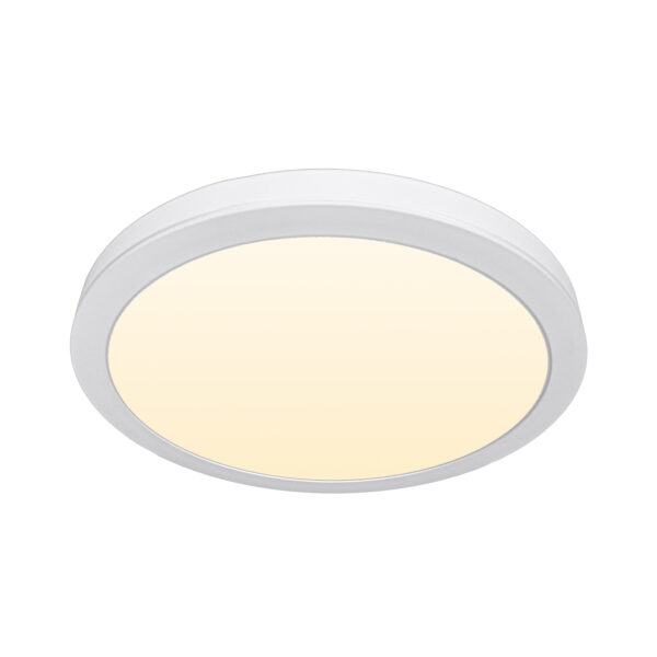 Painel de superficie ERASMUS redondo 24W LED 1920lm 3000K Alt.2,4xD.30cm Branco