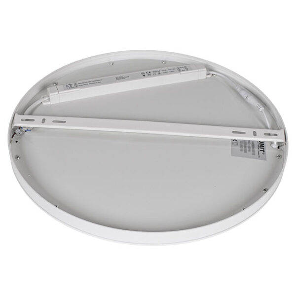 Painel de superficie ERASMUS redondo 32W LED 2560lm 3000K Alt.2,4xD.40cm Branco - Image 4