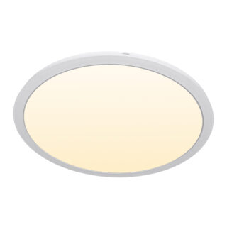 Painel de superficie ERASMUS redondo 40W LED 3200lm 3000K Alt.2,4xD.50cm Branco