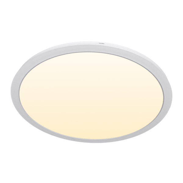 Painel de superficie ERASMUS redondo 40W LED 3200lm 3000K Alt.2,4xD.50cm Branco