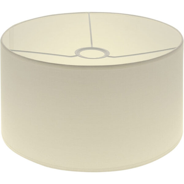 Abat-Jour CIPRIOTA redondo tela PVC802 com encaixe E27 Alt.17xD.30cm Bege