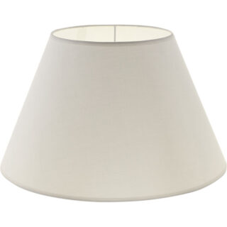 Abat-jour CIPRIOTA redondo cónico tela PVC802 com encaixe E27 Alt.21xD.35cm Natural (Cru)