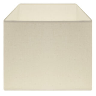 Abat-jour CIPRIOTA quadrado tela PVC8886 com encaixe E27 C.30xL.30xAlt.22cm Natural (Cru)