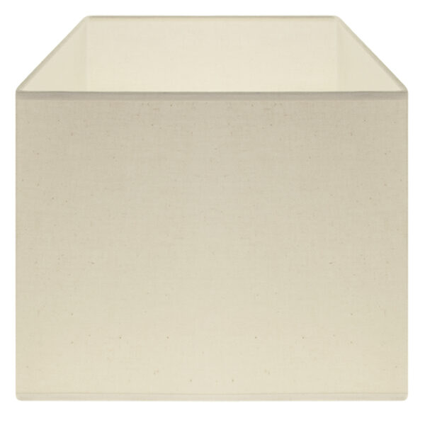 Abat-jour CIPRIOTA quadrado tela PVC8886 com encaixe E27 C.30xL.30xAlt.22cm Natural (Cru)