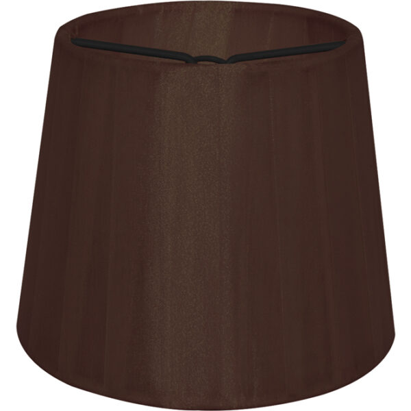 Abat-jour AUSTRALIANO redondo cónico com pinça Alt.10xD.12cm castanho
