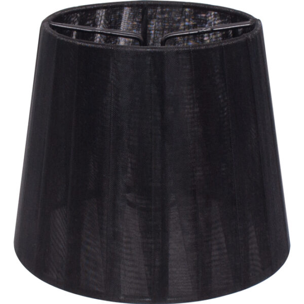 Abat-jour AUSTRALIANO redondo cónico com pinça Alt.10xD.12cm Preto