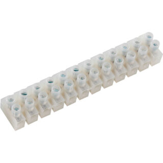 Ligador branco de plástico 12 polos 1,5mm2 9,62x1,7x1,45cm