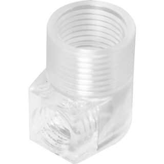 Cerra-cabos com rosca femea M10x1, em resina termoplástica transparente