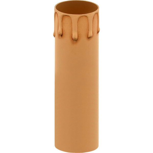 Capa c/gotas lacadas antigas
para suporte vela E14 de 1-peça, Alt.70mm, resina termoplástica marfim