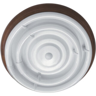 Plafond CIRCE redondo 1xG10q T9 circ.+1x40WG10q (T9 circ.) Alt.9xD.46cm Castanho/Nogueira