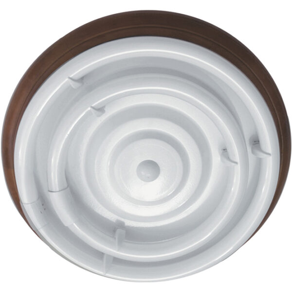 Plafond CIRCE redondo 1xG10q T9 circ.+1x40WG10q (T9 circ.) Alt.9xD.46cm Castanho/Nogueira