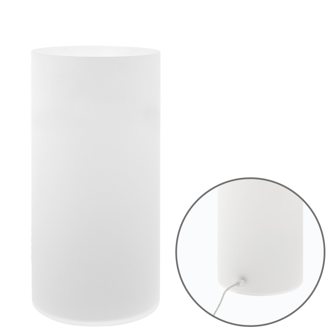 Candeeiro de mesa HERNER 1xE14 Alt.35xD.18cm vidro opaco