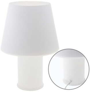 Candeeiro de mesa HERNER 1xE14 Alt.35xD.18cm Vidro Opaco
