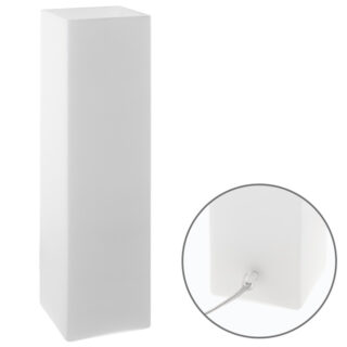 Candeeiro de mesa HERNER 1xE14 Alt.35xD.12cm Vidro Opaco/Transparente