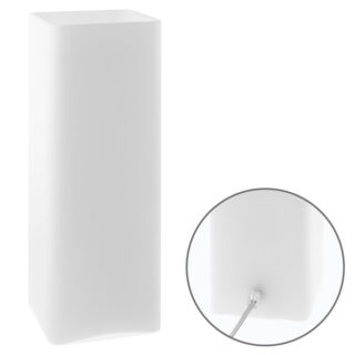 Candeeiro de mesa HERNER 1xE27 Alt.36xD.28cm Vidro Opaco