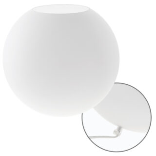 Candeeiro de mesa HERNER 1xE14 Alt.32,5xD.22,5cm Vidro Opaco