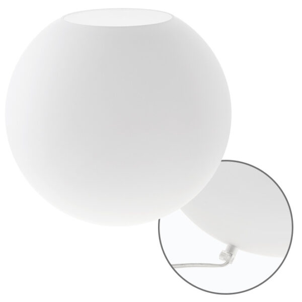 Candeeiro de mesa HERNER 1xE14 Alt.32,5xD.22,5cm Vidro Opaco
