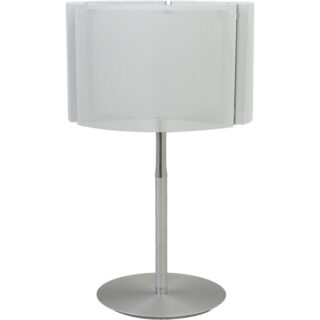 Candeeiro de mesa HERNER 1xE14 C.10,5xL.10,5xAlt.30,5cm Vidro Branco