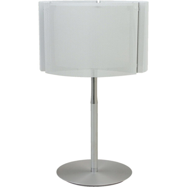 Candeeiro de mesa HERNER 1xE14 C.10,5xL.10,5xAlt.30,5cm Vidro Branco