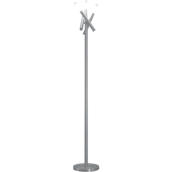 Candeeiro de pé DINA redondo 4xG9 Alt.173xD.25cm Níquel